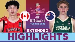 Canada 🇨🇦 vs Australia 🇦🇺 | QF EXTENDED HIGHLIGHTS | FIBA U17 Basketball World Cup 2026