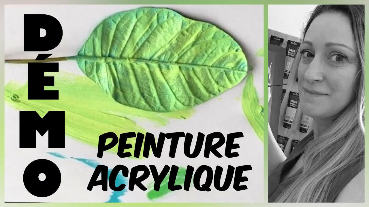 🌈 DEMO PEINTURE Facile Feuilles Idée déco fait maison avec des