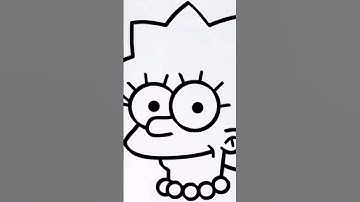 HOW TO  DRAW LISA SIMPSON
