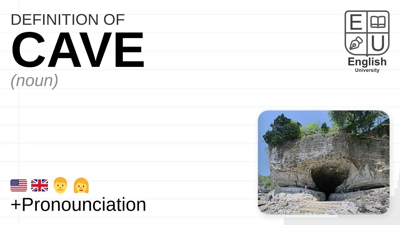 CAVE meaning, definition & pronunciation | What is CAVE? | How to say CAVE  - YouTube