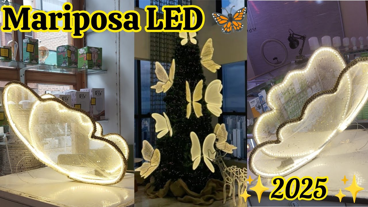 CÓMO hacer una MARIPOSA con CINTA LED 🦋🎄 / paso a paso / #diy #pasoapaso #navidad #led #iluminacion 