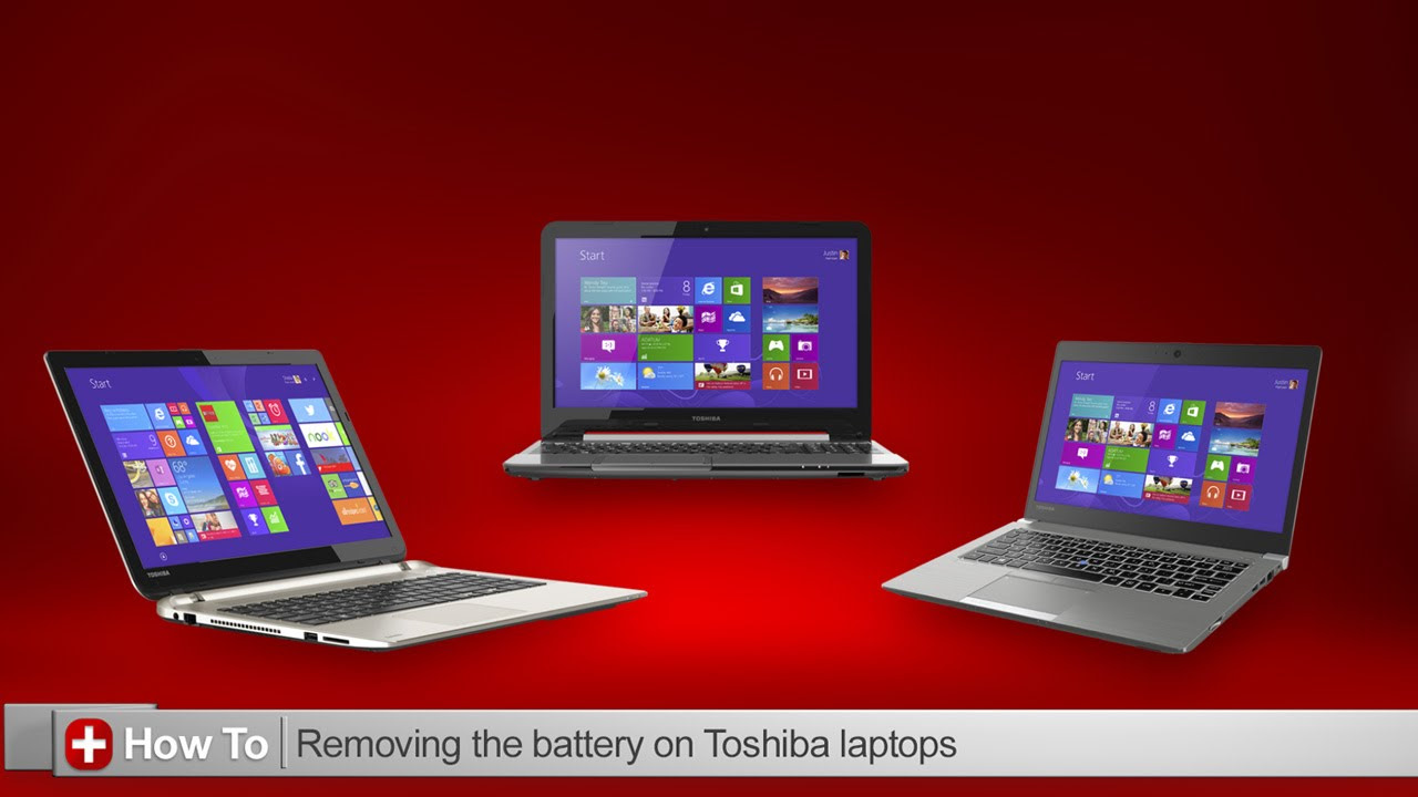 Toshiba How-To  Remove the battery on a Toshiba laptop