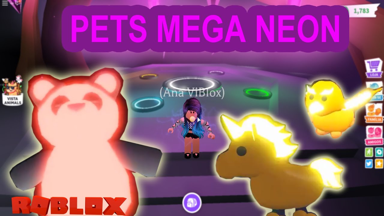Mega Neon Pets Adopt Me - adopt me roblox pet max age