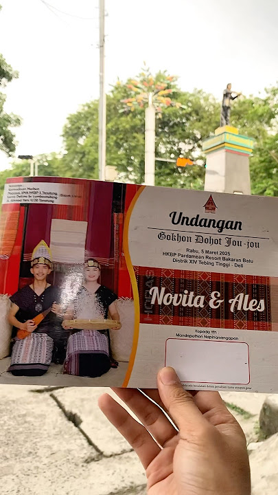 Cetak undangan pernikahan adat batak di medan. WA 0821-6541-2859