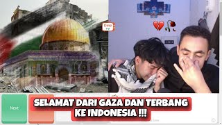 WARGA GAZA INI SELAMAT DAN PERGI KE INDONESIA DAN MENANGIS - OME TV INTERNASIONAL
