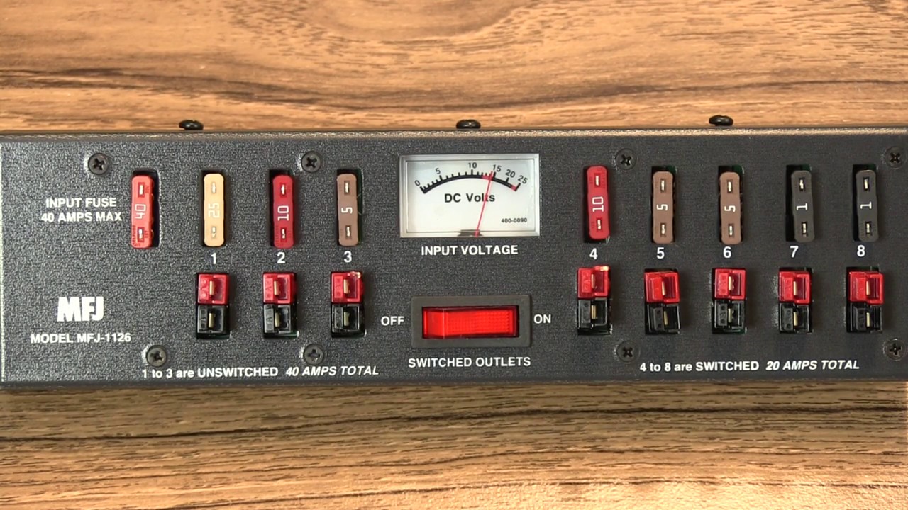 MFJ-1106, POWER POLE DC OUTLET, 1IN 6 OUT | MFJ Enterprises Inc