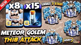 TH18 METEOR GOLEM Attack With TOTEM (Town Hall 18) Best TH18 Attack Strategy With METEOR GOLEM 2026 screenshot 3