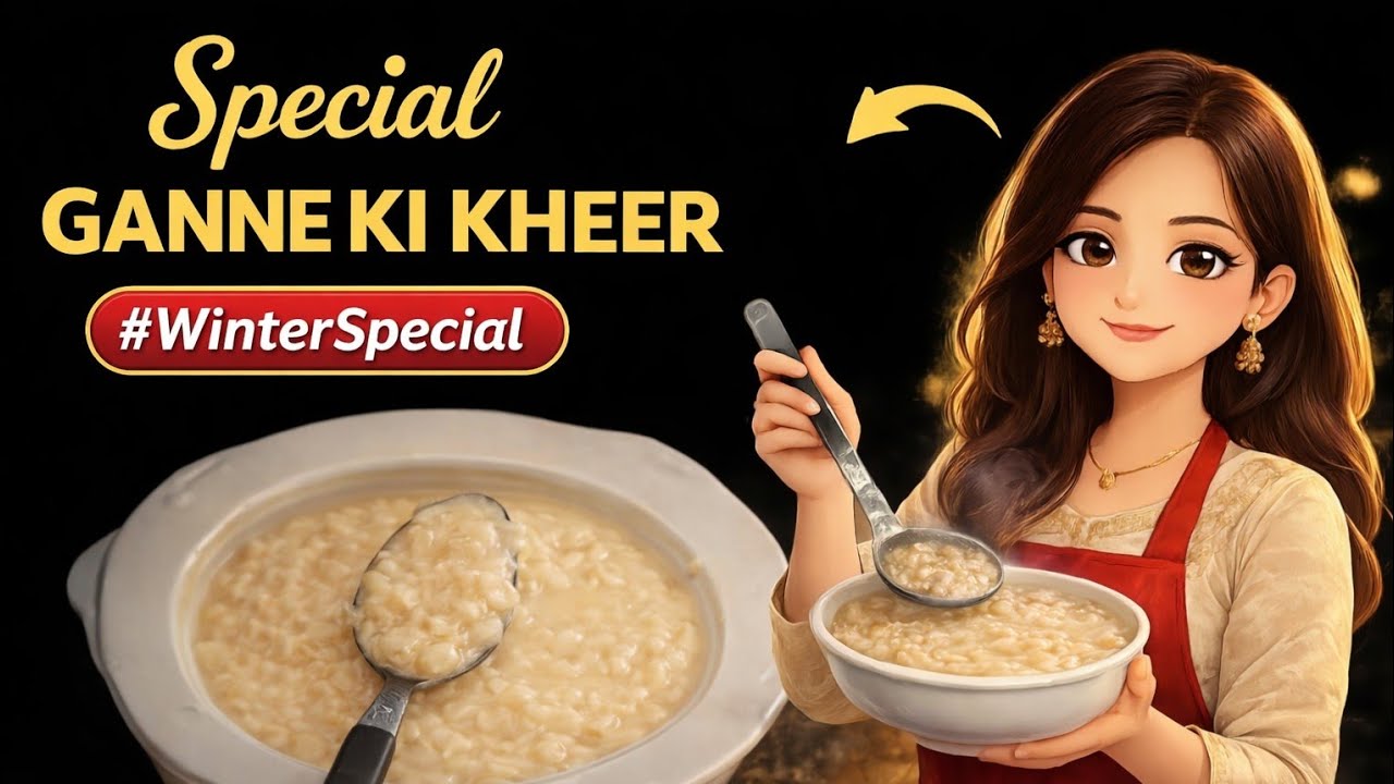 Winter Special Ganne Ki Kheer Recipe | Sugarcane Milk Sweet Dish | Village Style Dessert