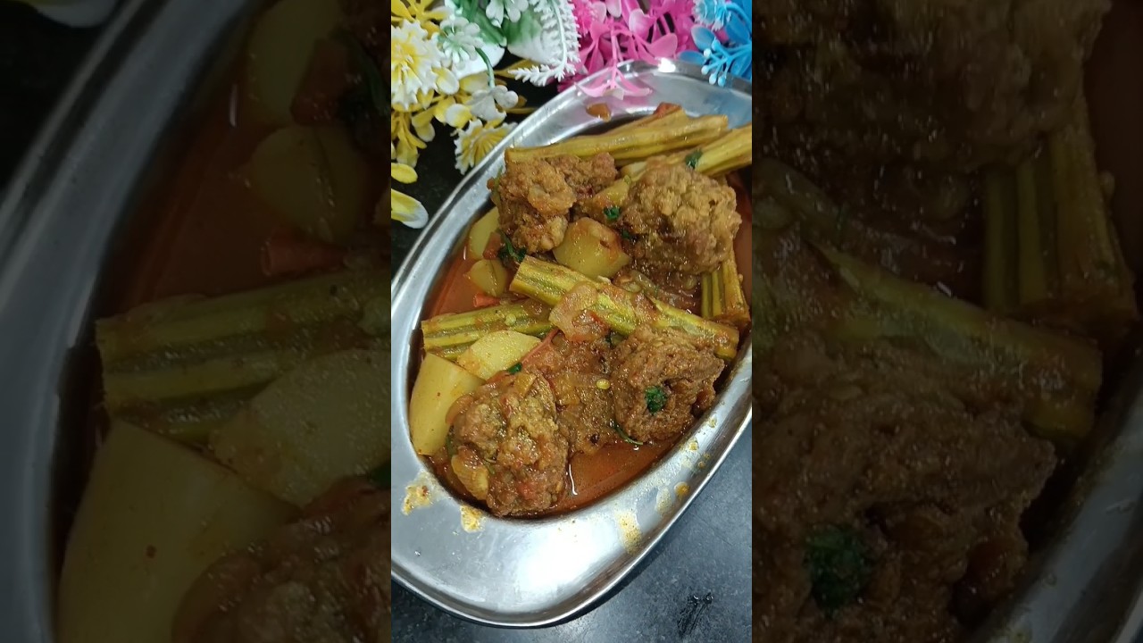 मूंगा आलू रखिया बड़ी साग बिलकुल हमर छत्तीसगढ़िया तरीका में // 