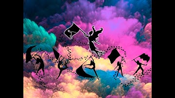 Color Guard Flourishes - Continuous with Flag