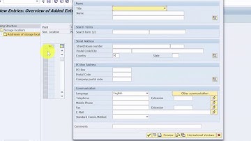 How to create an address for a Storage Location   SAP MM