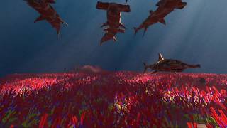 Blender Animation: Volumetric Lighting test - Alien Fish Swim