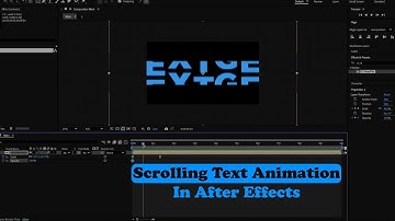 Scrolling Text Animation in After Effects #adobe #aftereffects #textanimation