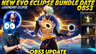 Celebrity New Evo Bundle Free Fire | Ob53 New Eclipse Legendary Bundle Free Fire | Free Fire New Event  Profile