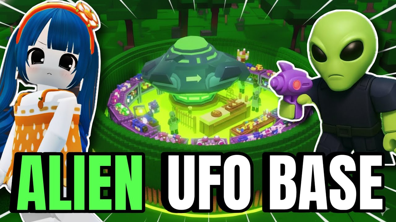 I Built an ALIEN UFO BASE in 99 Nights in the Forest since ALIENS ARE BACK! (Roblox)