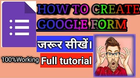 How to Use Google Forms to Collect Data in Hindi - google forms kaise banaye | Full Guide in Hindi