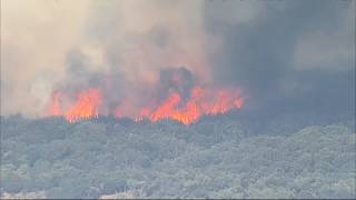 LIVE: Aerial video shows Ross Fire damage