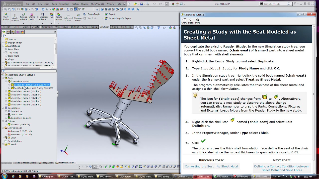 Solidworks 11 Converting a thin solid body into a surface body YouTube