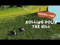 Rolling down the hill at Campbell Park