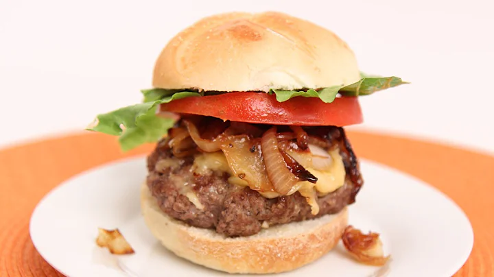 Caramelized Onion Burger Recipe - Laura Vitale - L...