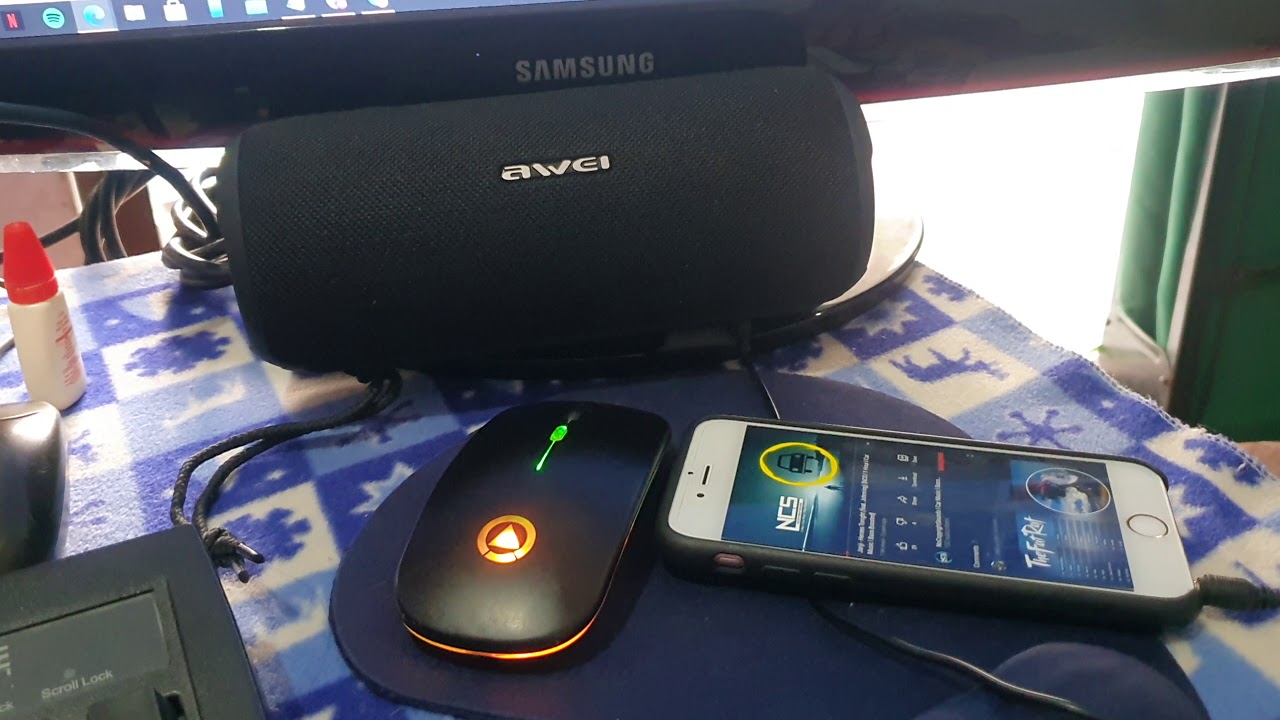 AWEI Y669 Sound Test (Aux/Line-in mode)