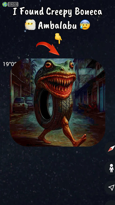 I Found Creepy Boneca Ambalabu OMG!😨 on google earth and google maps 🗺️! #shorts #ese8927 #earth