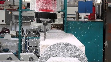 3d 4 axis foam rotating spindle rotary cnc router for sculpture making #sculpturemaking #sculpture