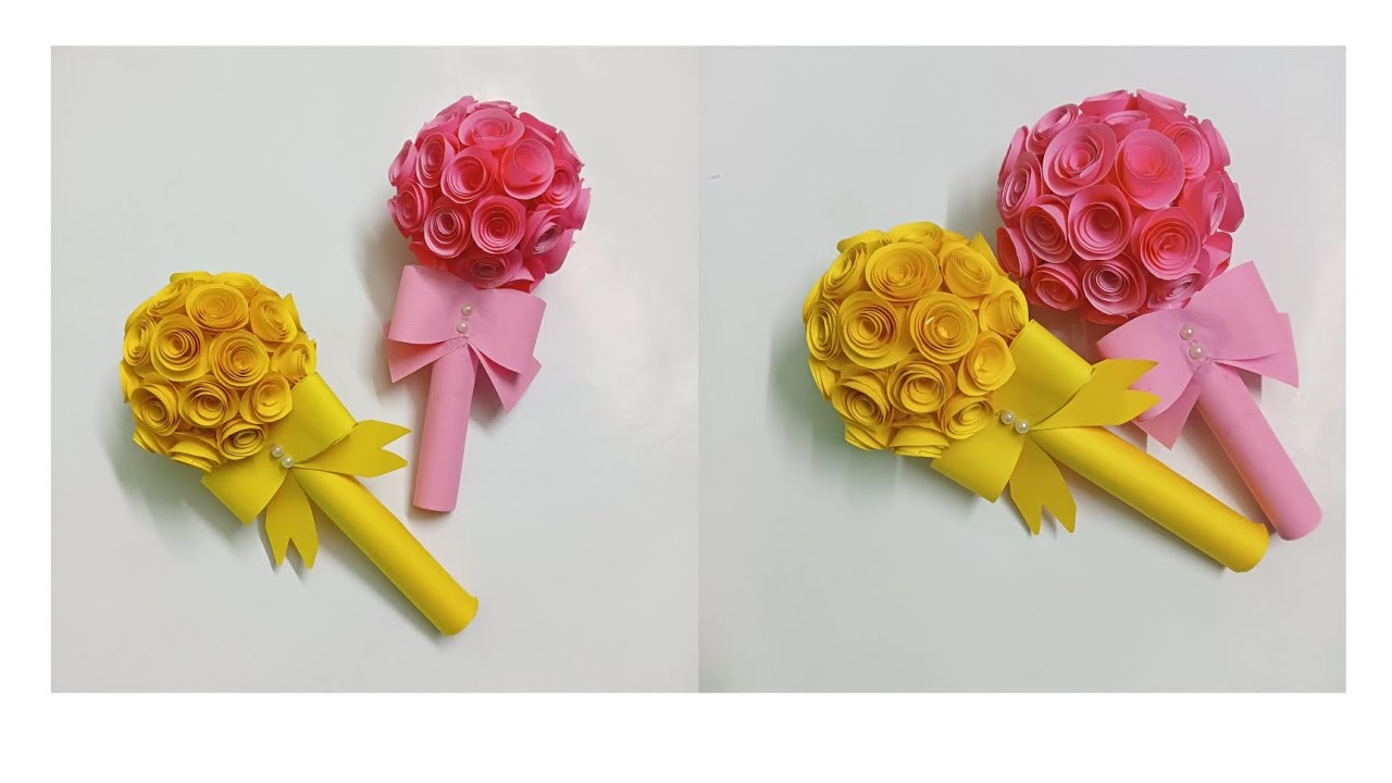 PAPER FLOWER PAPER FLOWER BUNCH craft & art corner EASY PAPER