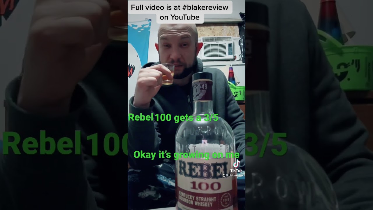 Rebel 100 Kentucky bourbon TikTok review
