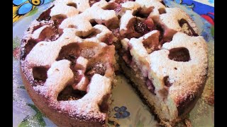 Пирог с клубникой в мультиварке . Вкусный пирог . Пирог с клубникой в мультиварке . Вкусный пирог .