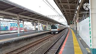 中央線(快速) E231系0番台 快速 青梅行 阿佐ヶ谷駅(休日) 通過