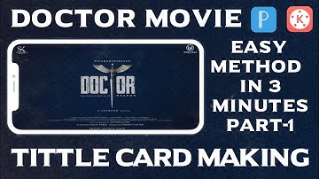 How to doctor movie title card in kinemaster, pixellab || SAKTHI EDITING STUDIO