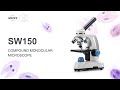 Swift sw150 monocular compound microscope 40x1000x with transmitted and incident led illumination