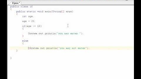 Java programming Tutorial 13 - IF Statement