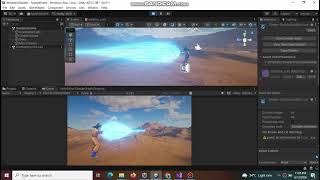 Goku Kamehameha Attack Demo | Unity 3D URP | Shader Graph Energy Beam Effect