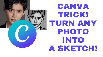 How To Make Pencil Sketch In Canva | Convert Photo Image To Pencil Sketch (FAST) 2025