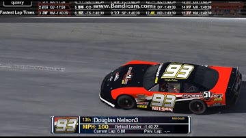 Douglas Nelson #93 iRacing Super Late Model qualifying at 5 Flags Speedway