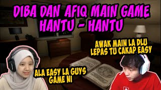 DIBA DAN AFIQ MAIN GAME HANTU HANTU - DIBA CAKAP ALA EASY LA GAME NI - GAME MALUM screenshot 1