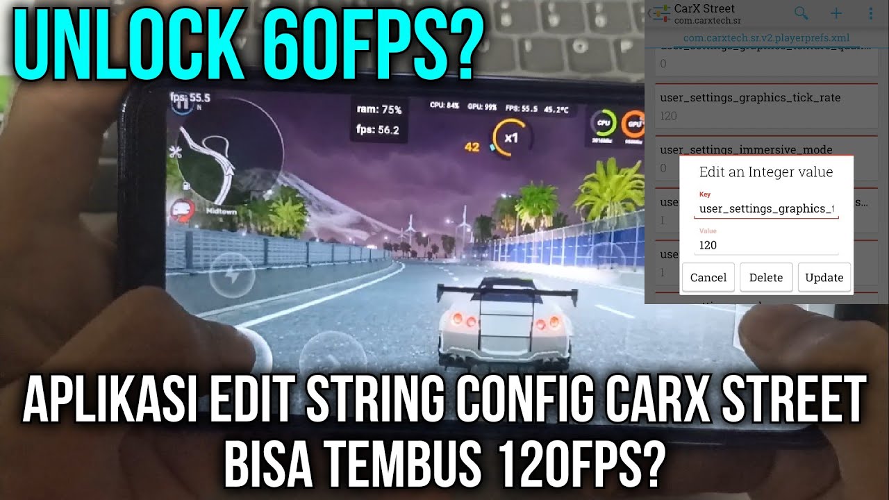 Unlock 60Fps Carx Street! Config String Cara Setting Buka Sampai 120Fps Carx Hp Kentang Android 2023