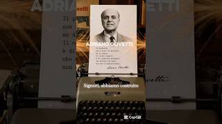 Adriano #Olivetti #etica #jamesalma #musica #alma #neiperte #nonuniverso #perte #adrianoolivetti