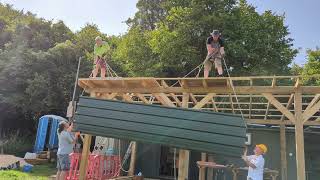 Roofing of the Wendover Shed
The team turned up on one of the years hottest days to roof the outdoor space. Roofing of the Wendover Shed