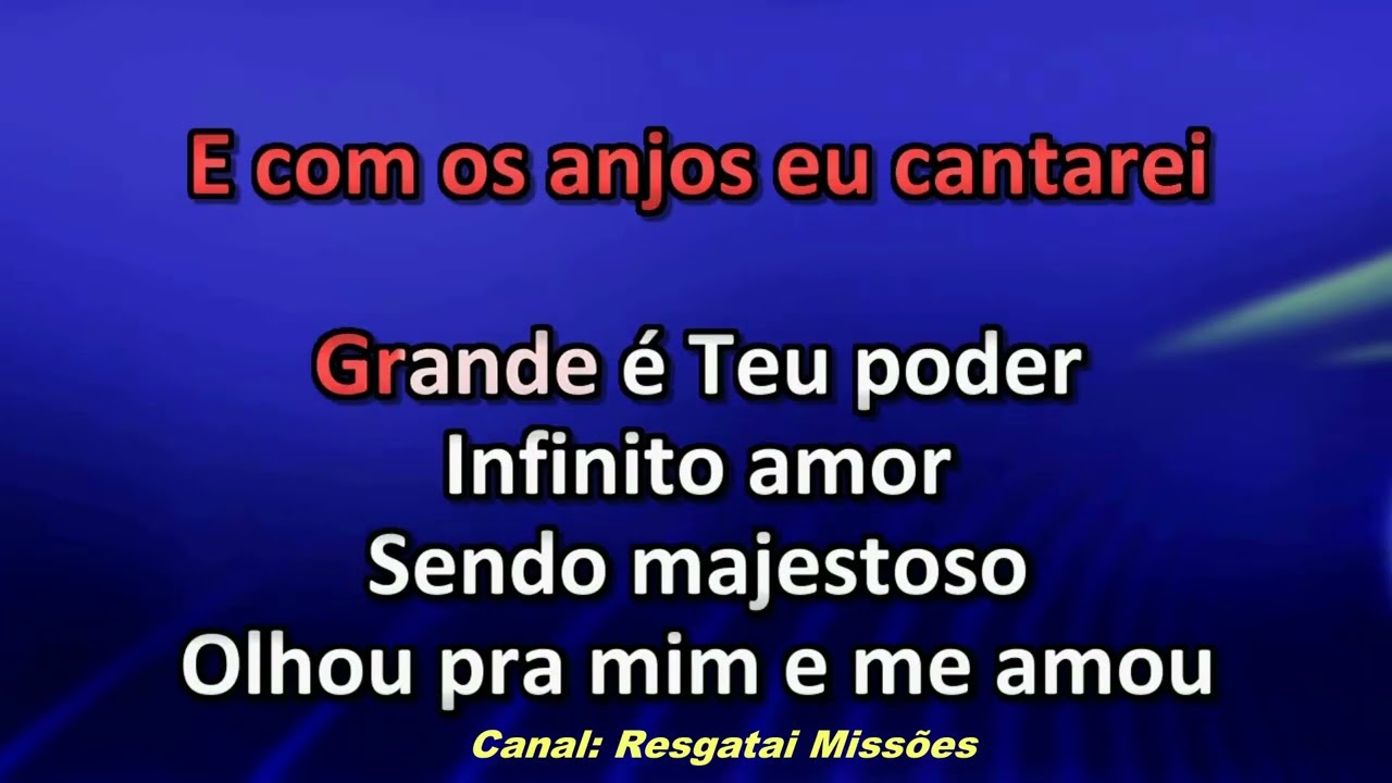 Canção e Louvor - Grande é Teu Poder - Karaokê