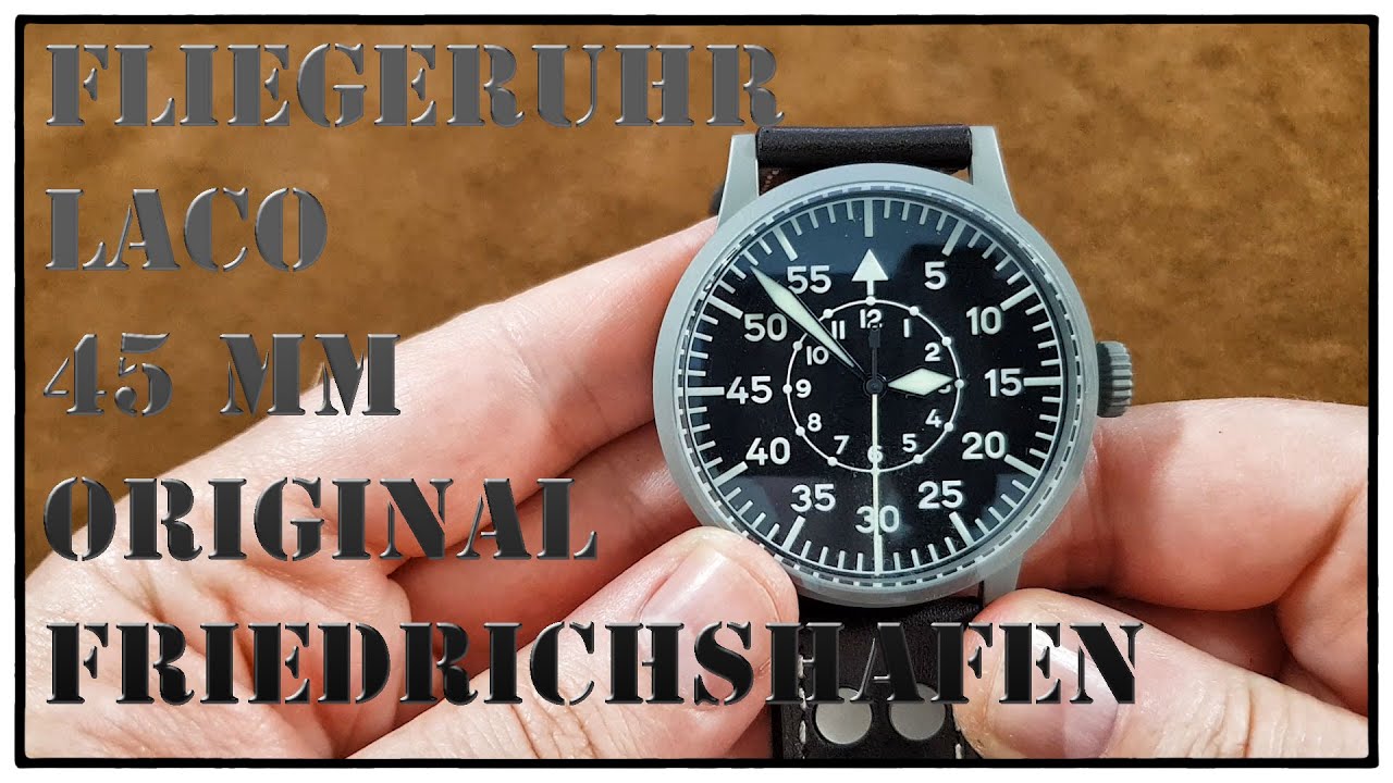 Laco Fliegeruhr Original Friedrichshafen Baumuster B 45 mm Automatik