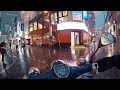 Heavy Rain in Akihabara | Honda 52cc POV
