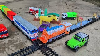 Finding And Assembling Steam Train Toys Dinosaur Train Toys Finding Train Toys