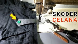 Cara menjahit skoder / anci celana security