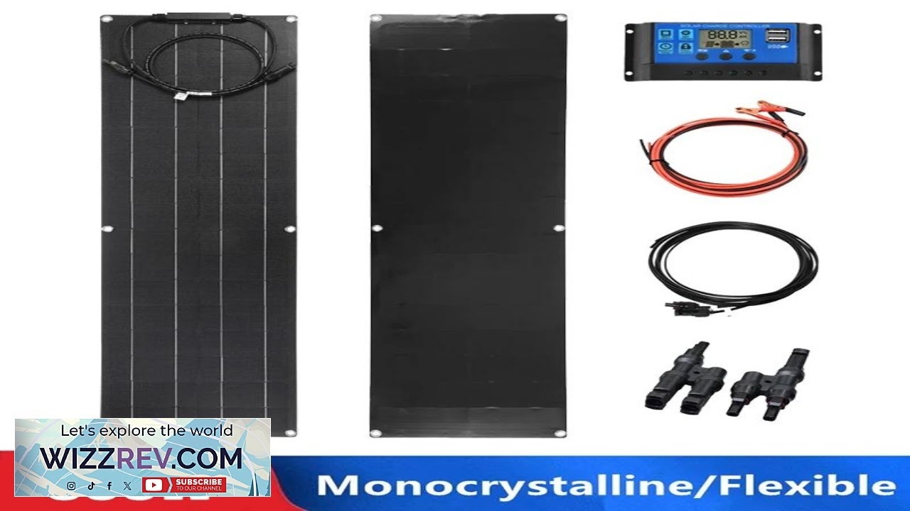 Комплект гибких солнечных панелей мощностью 300 Вт, 12 В, 300 Вт, 600 Вт, высокоэффективный монок...