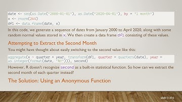 Mastering the aggregate() Function in R: How to Access Specific Monthly Data