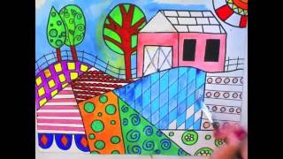 Elementary Art Heather Galler Landscape Watercolor