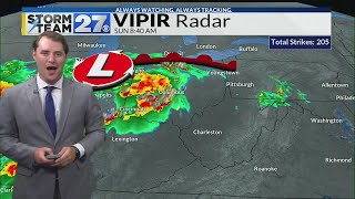 Heavy rainfall expected this afternoon: isolated severe thunderstorms possible